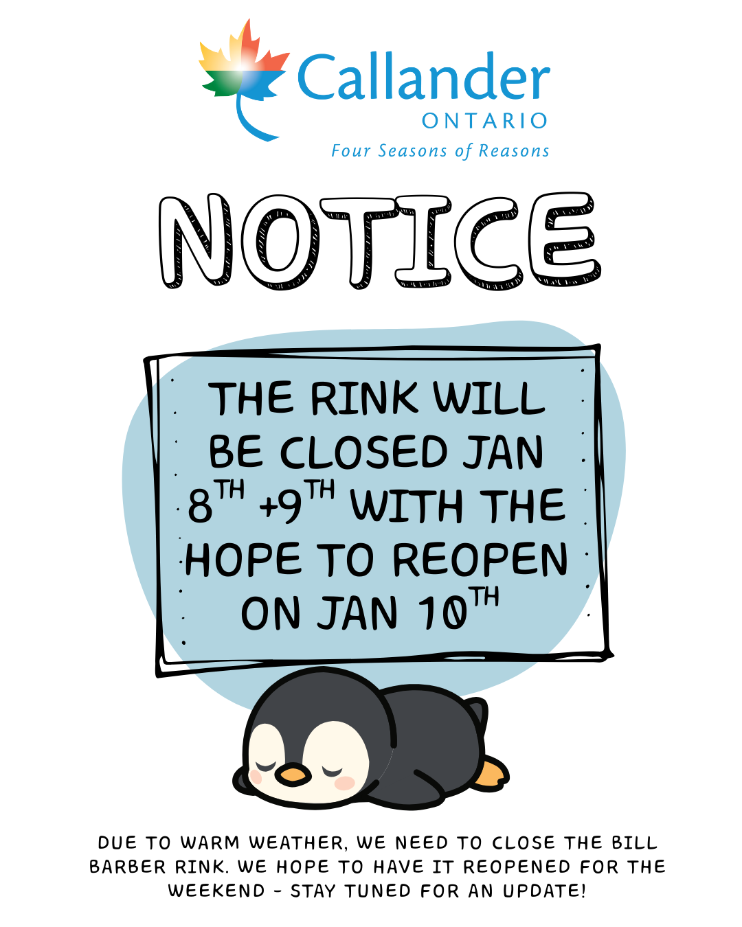 Temporary Rink Closure