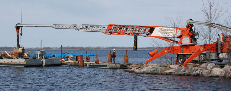 Concrete Deck Pour - courtesy Dave Dale, North Bay Nugget